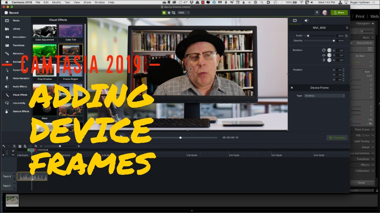 Device Frames in Camtasia - a cool effect to add to your videos!
