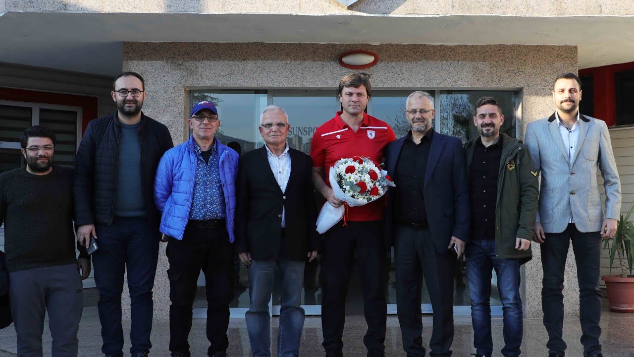 Samsun basınından Samsunspor Teknik Direktörü Ertuğrul Sağlam'a ziyaret...