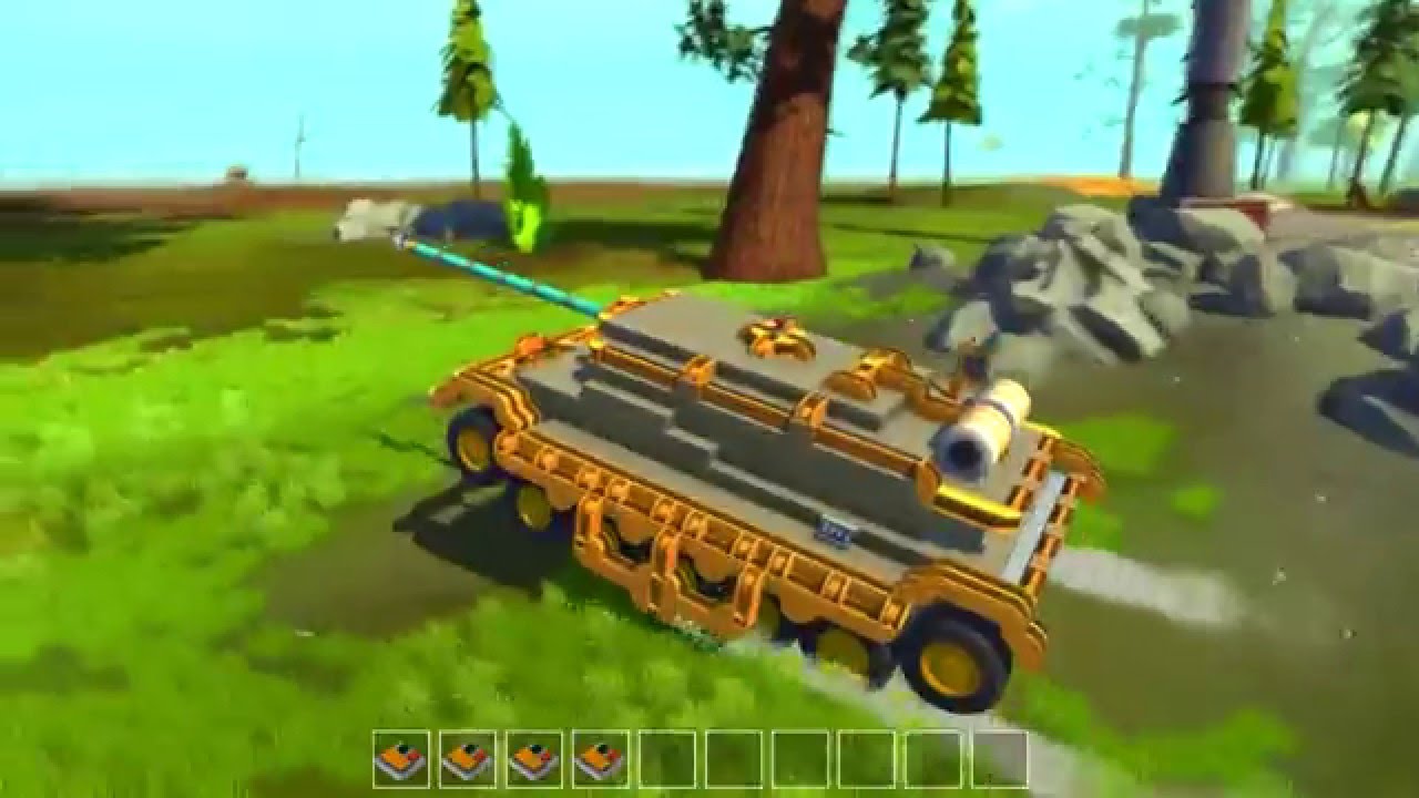 Scrap Mechanic - (S)crap Battle Tank with Interior (Version Two)