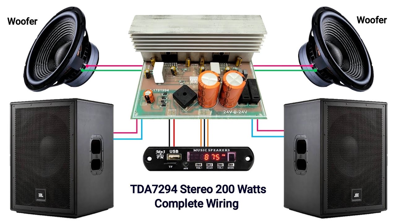 Tda7294 ic Amplifier 200W Wiring | tda7294 Subwoofer Amplifier Board | You Like Electronic
