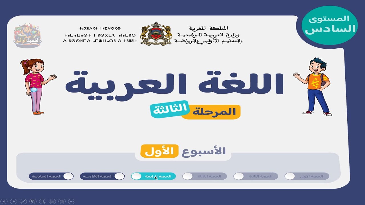 اللغة العربية السادس | الحصة 4 - الأسبوع 1 من المرحلة 3 | الهمزة المتطرفة - عناصر الخبر ✨