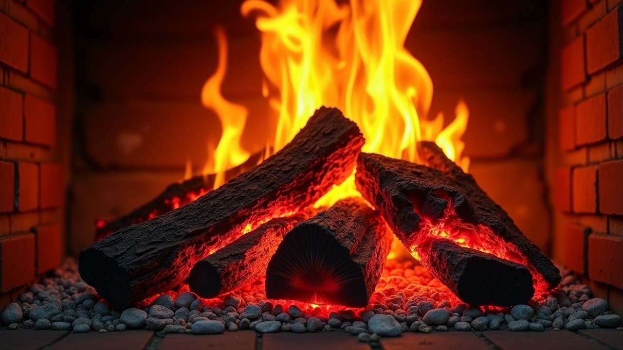 🔥 Fireplace 4K UHD! Fireplace with Crackling Fire Sounds. Fireplace Ambience