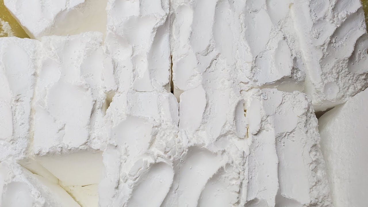 14 ADER GYM CHALK BLOCKS + LIGHT CORNSTARCH TOPPING CRUMBLE-ASMR
