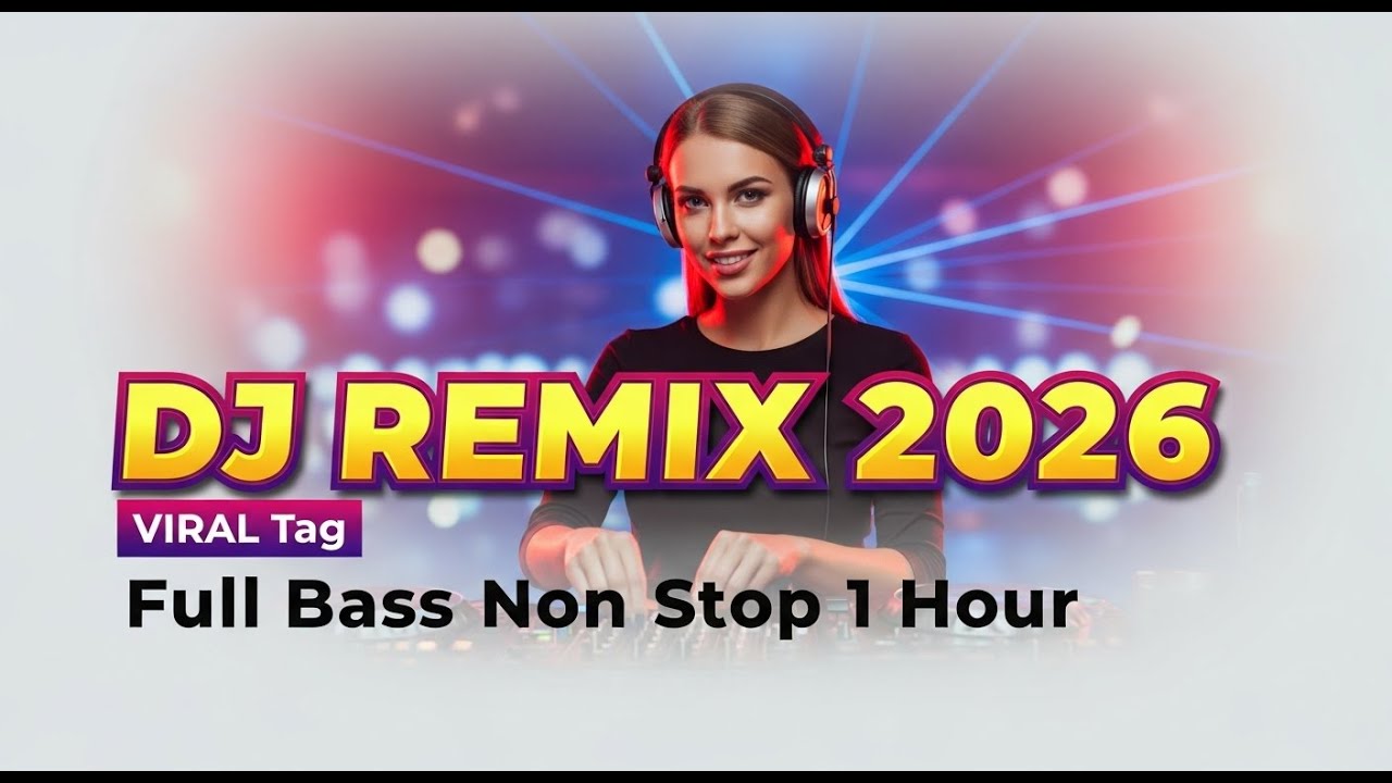 DJ REMIX 2026 VIRAL 🔥 Full Bass Non Stop 1 Jam #djremix #partymusic #edm #fullbass