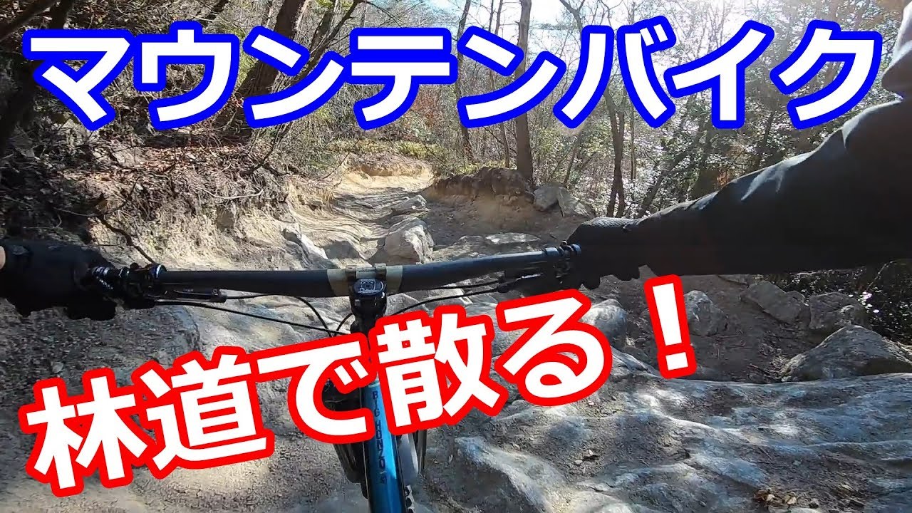 マウンテンバイク 初心者がハードな林道で散る！