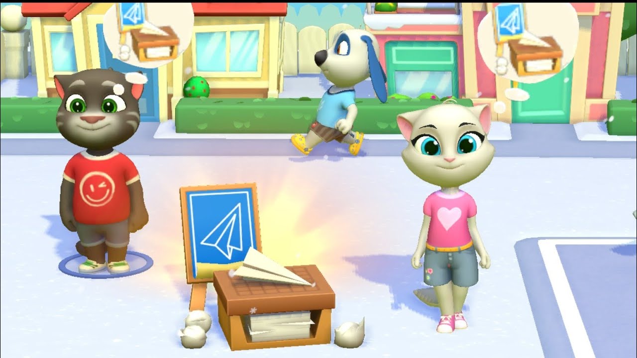 Talking tom cat Angela game with friend's 2026