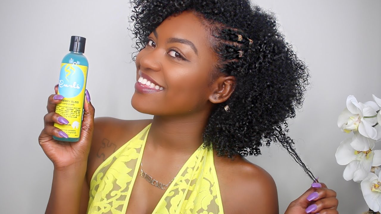 Quick and Easy Wash N Go & Twist on Dry Hair ft Curls Blueberry Bliss  | 15 MIN HAIRSTYLE