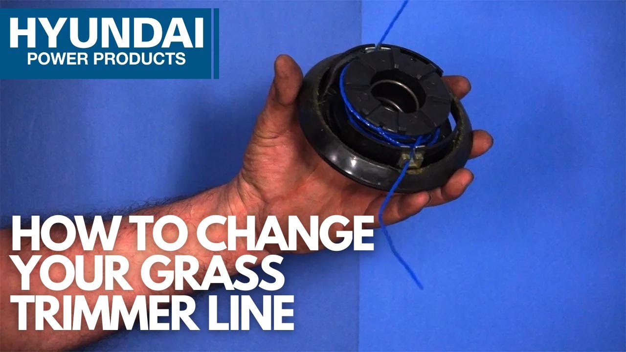 How to Replace Hyundai Grass Trimmer Nylon Cord / String / Line - Useful Life Hack
