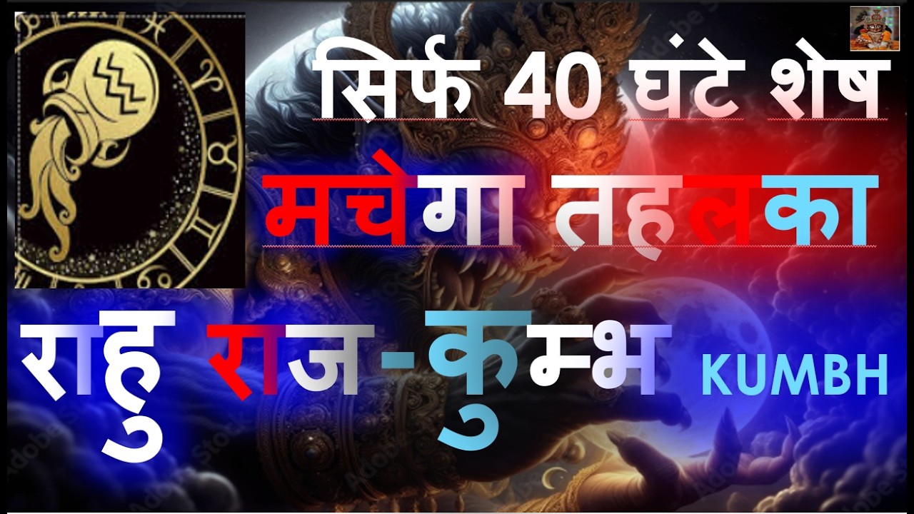 सिर्फ 40 घंटे शेष मचेगा तहलका मंगल राशि परिवर्तन Kumbh Rashi Aquarius Horoscope | Mars Transit 2026