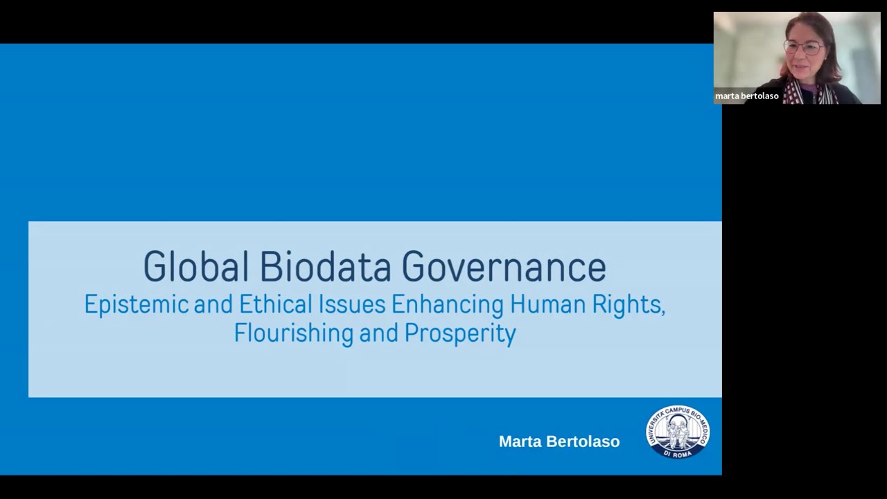 Marta Bertolaso: Global Biodata Governance.