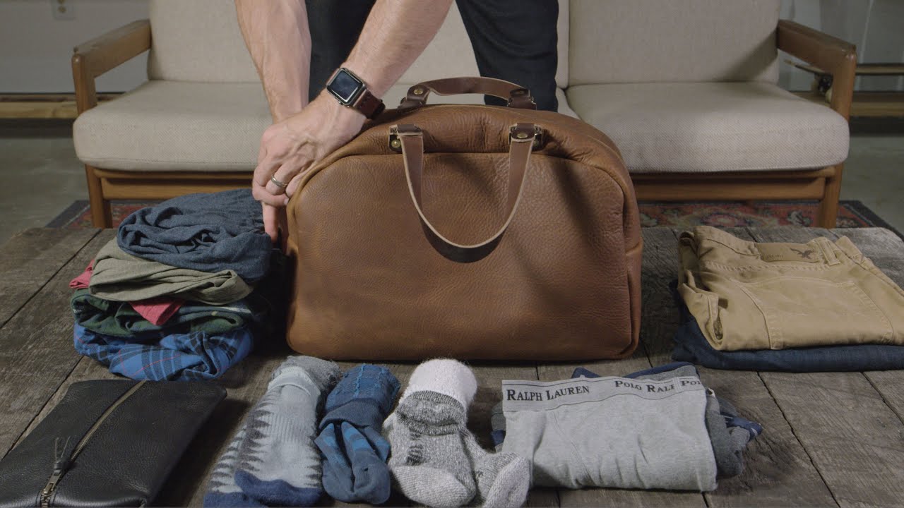 How much will it hold? | Hoffman Leather Weekender Duffle Bag