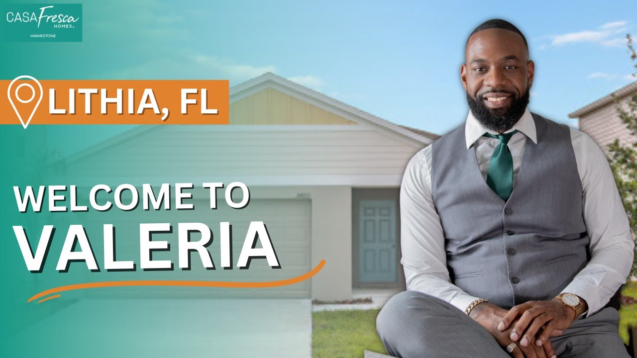 Affordable New Homes for Sale |  Tampa, FL - The Valeria Floorplan Presented by Casa Fresca Homes