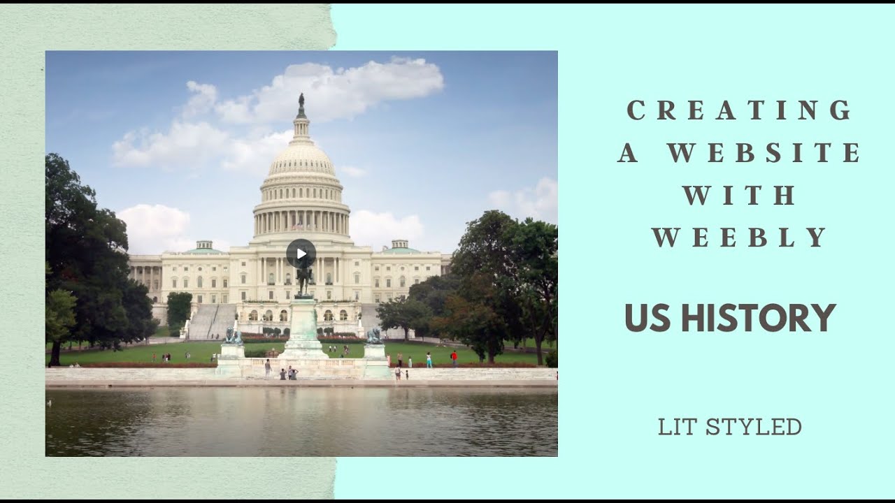 Creating a Website with Weebly - US History