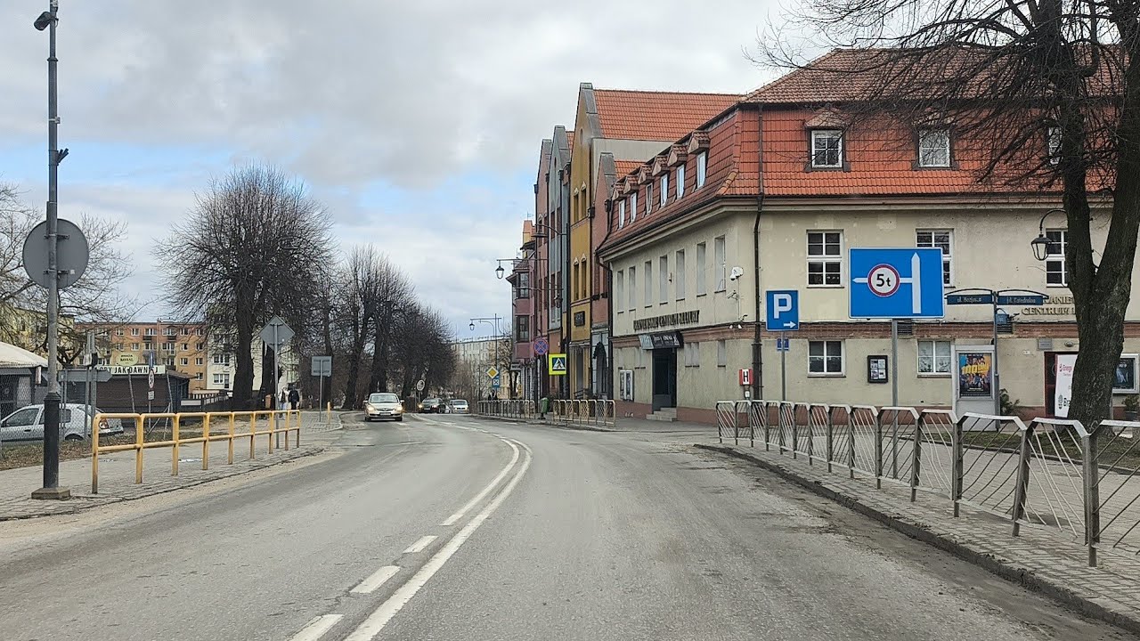 Braniewo, przejazd przez miasto. Nie tylko dla tych co za granicą✴ 📹14 marca 2025