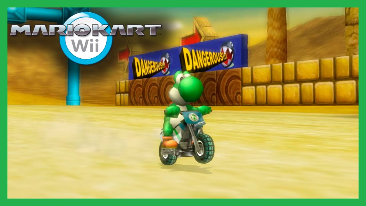 Mario Kart Wii - Mushroom Cup 100cc (Yoshi Gameplay) 2016