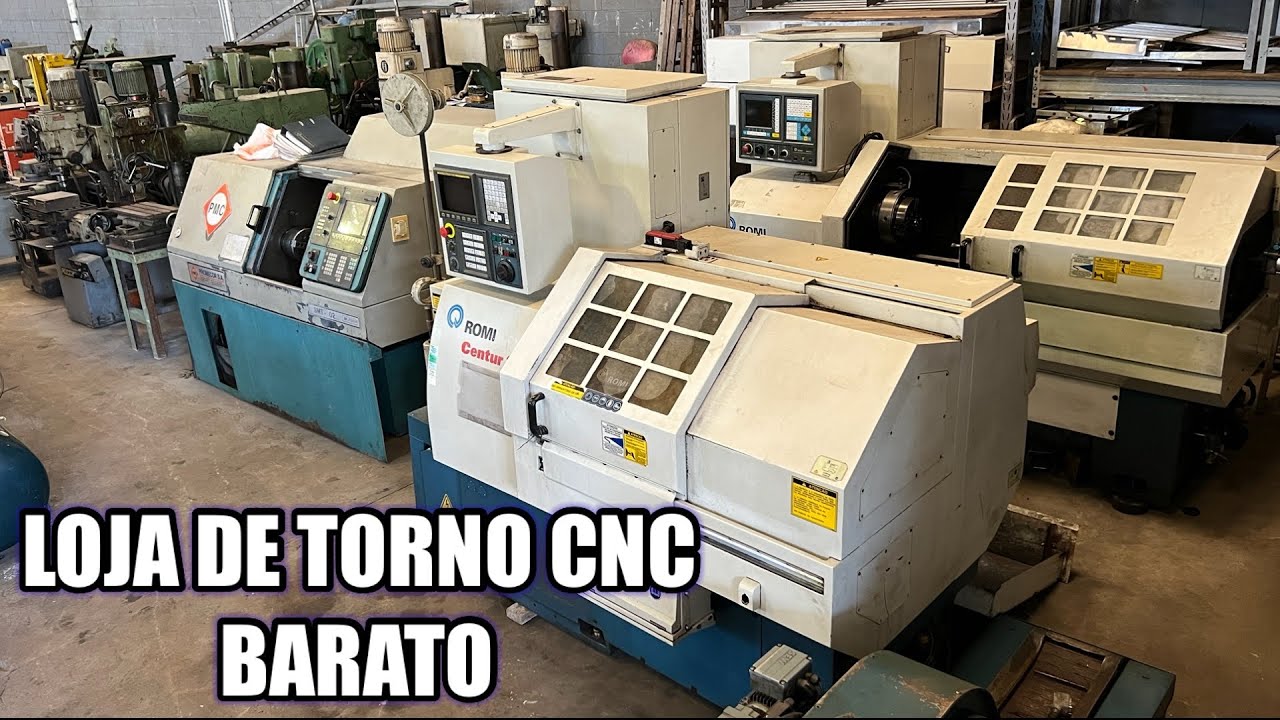 Encontrei uma loja de TORNOS CNC USADO A VENDA BARATO