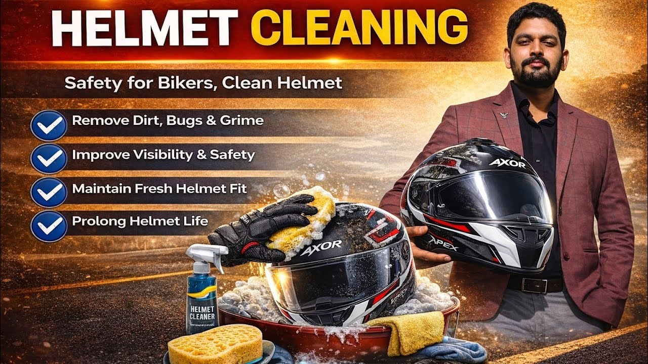 How To Clean Helmet | Helmet Ko Saaf Kaise Kare | How To Clean Helmet safely | Axor Helmet Cleaning 