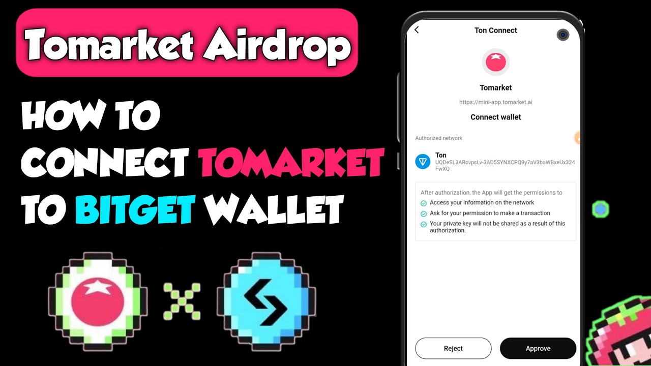 How to Connect Tomarket Airdrop to Bitget Wallet By adding Ton Chain