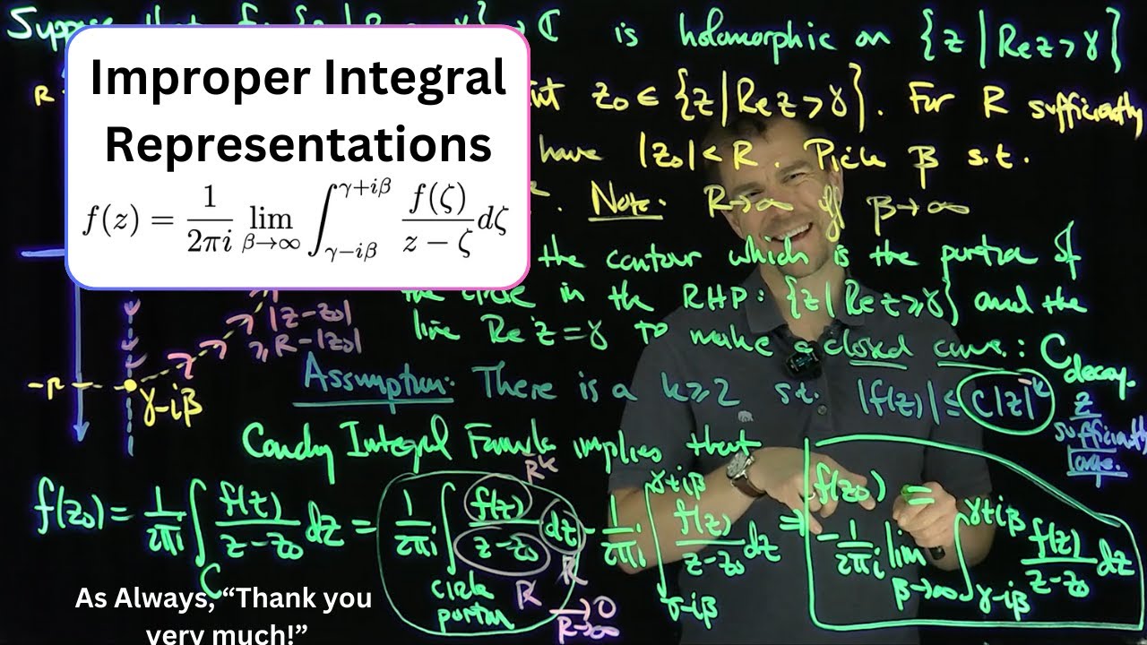 An Improper Integral Representation of Holomorphic Functions on Half Planes Source