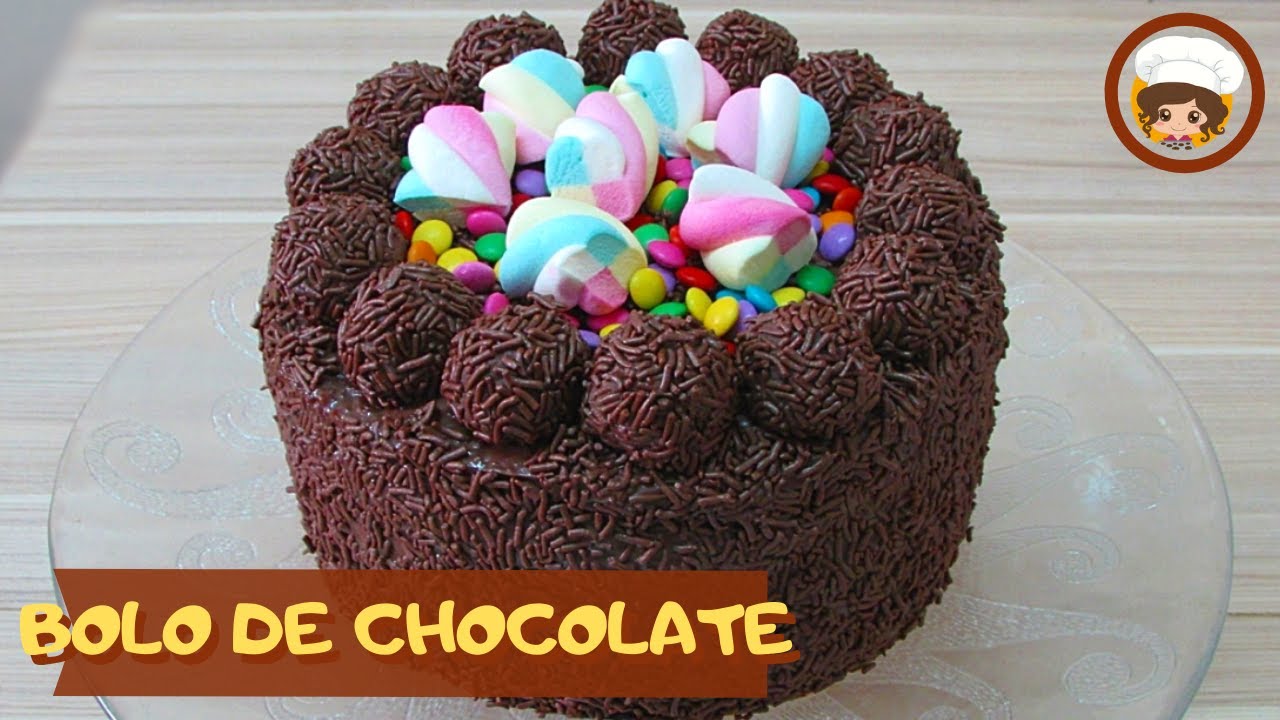 BOLO DE CHOCOLATE COM MUITO RECHEIO DE BRIGADEIRO - MIL DELÍCIAS NA COZINHA