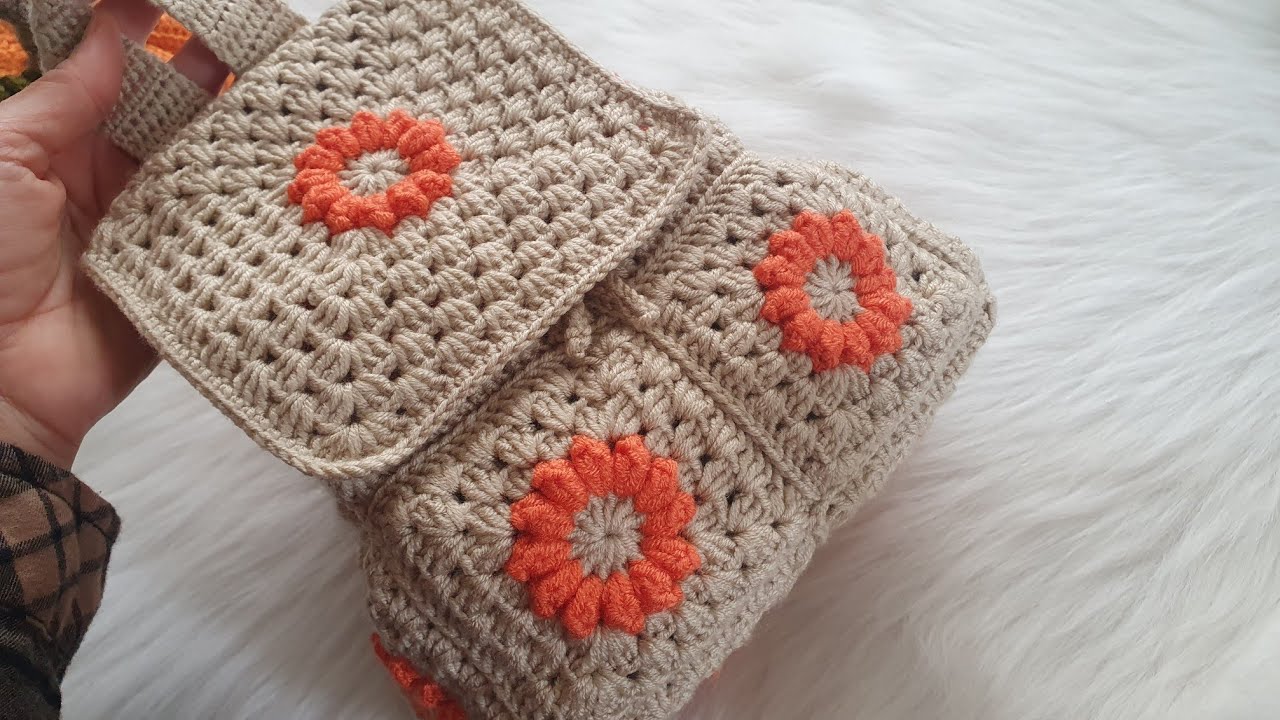 Рюкзак Ромашка ✅️ Изготовление рюкзака для девочки ✅️ Вязаная сумка с мотивом