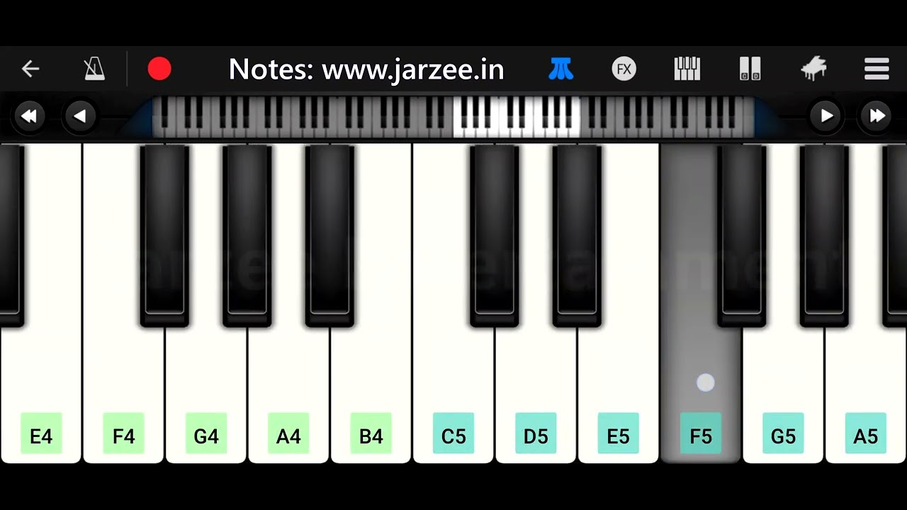 Ishq Wala Love Mobile Piano Tutorial | Jarzee Entertainment