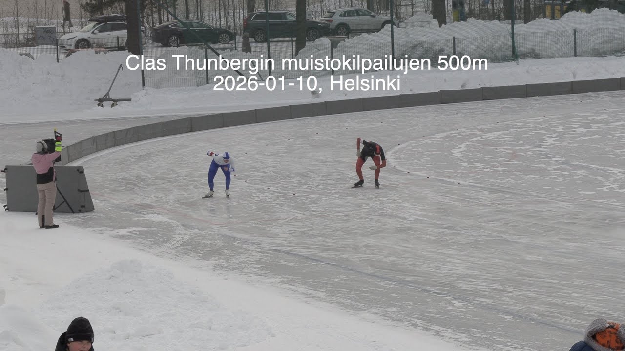 2026-01-10 Clas Thunbergin muistokilpailun 500m