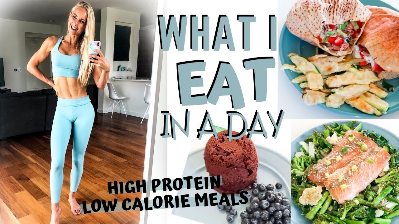 WHAT I EAT IN A DAY FOR ABS - LOW CALORIE HIGH PROTEIN MEALS. Get abs & stay lean. Transformation
