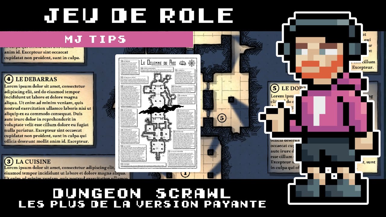 MJ Tips - Dungeon Scrawl, les plus de la version payante