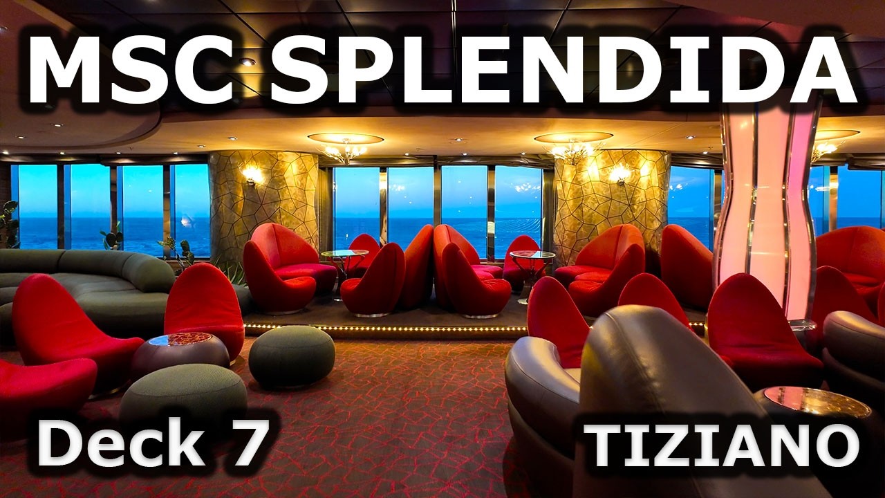 MSC SPLENDIDA  | Deck 7 TIZIANO &ndash; Promenade & Restaurants Tour 4K