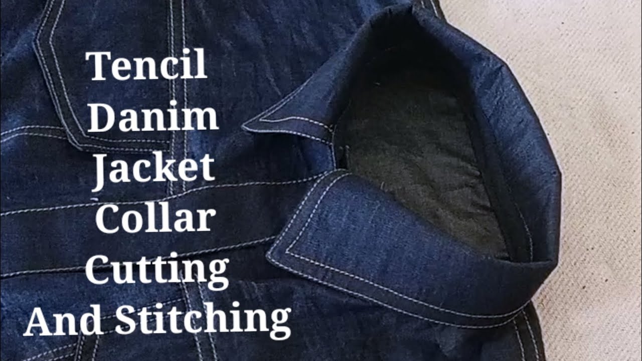 Denim Jacket Collar Cutting and Stitching||Jacket Collar Cutting and Stitching
