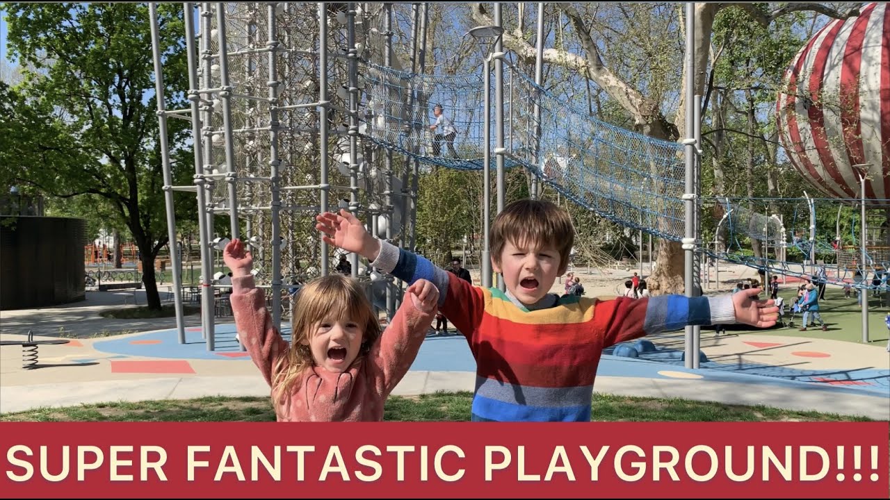 SUPER FANTASTIC PLAYGROUND! AN AMAZING PLAYGROUND IN BUDAPEST. LINCOLN AND SOPHIAH EXPLORE THE PARK