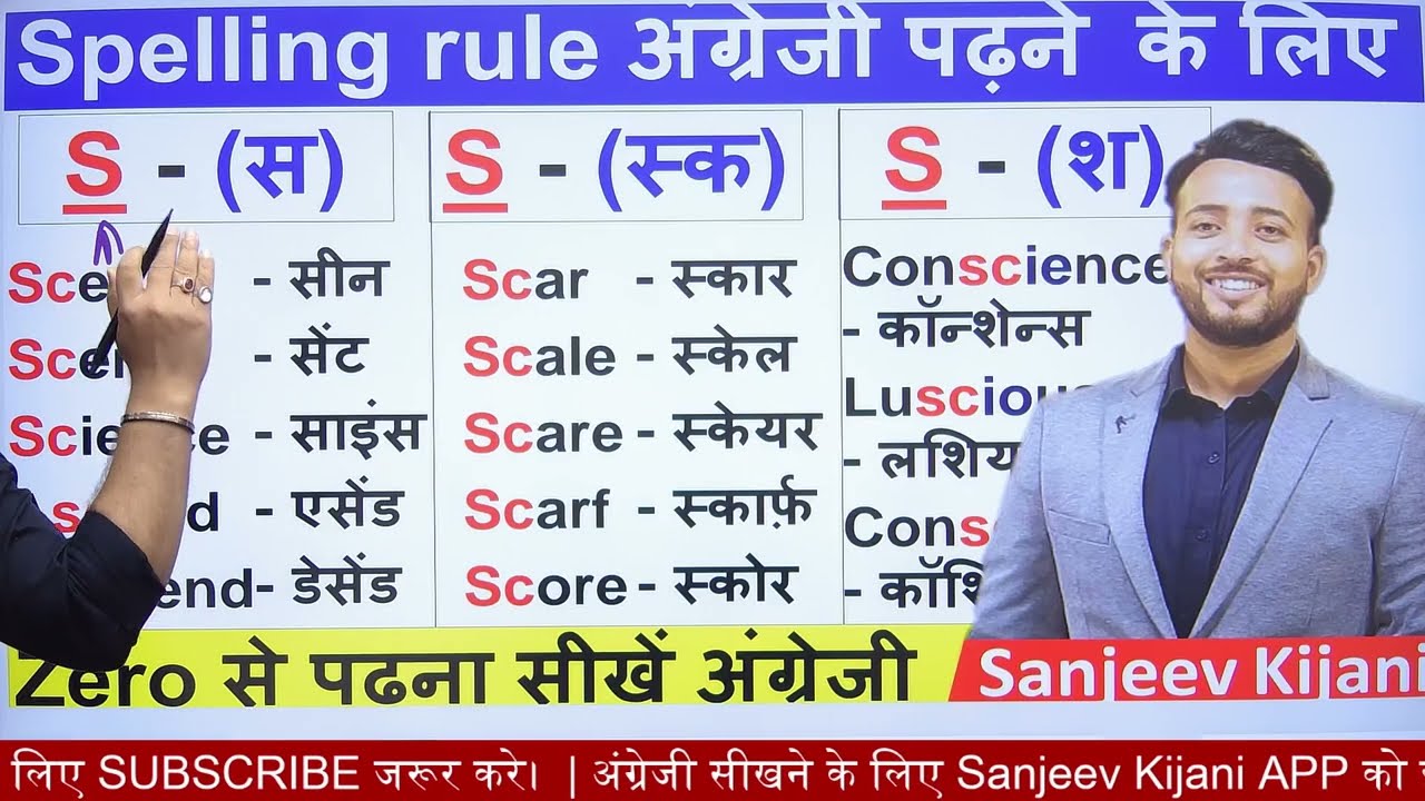 SC का उच्चारण | English पढ़ना सीखे zero से | English Reading Practice  | Learn Spelling Rule of sc