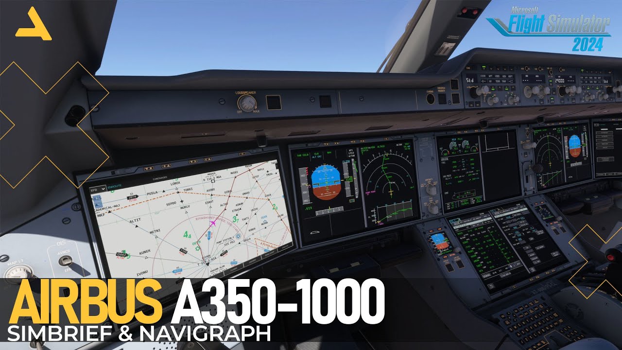 Подключение EFB iniBuilds Airbus A350-1000 к Simbrief и Navigraph в MSFS 2024 — Урок 2