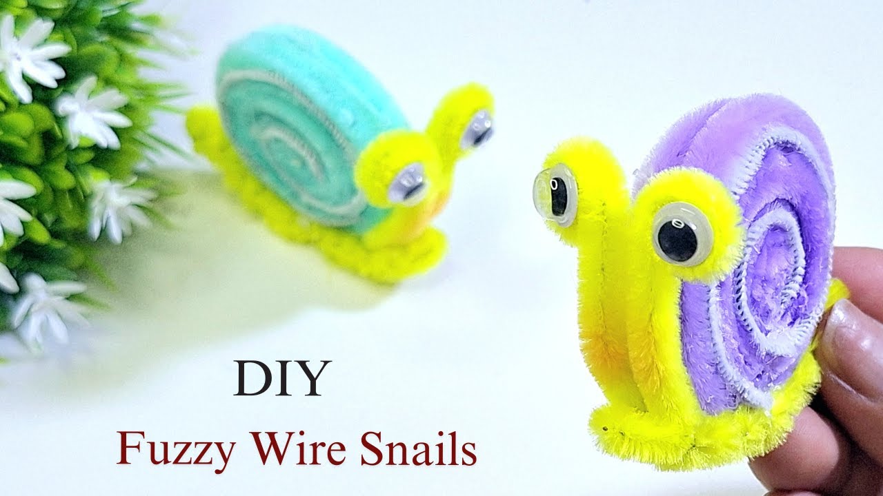 Create Your Own Fuzzy Wire Snail Today!