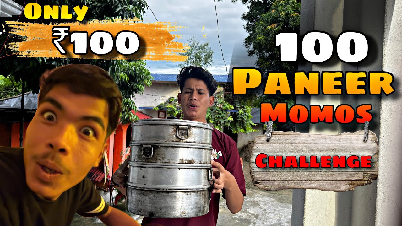 ₹100 Ka 100 Paneer Momos Making Challenge 😅