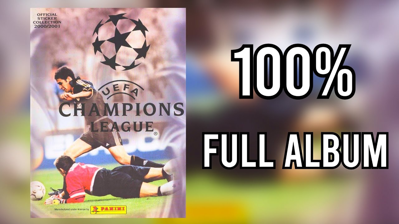 Panini Full Sticker Album Champions League 2000-2001 100% - COMPLETE, LLENO, COMPLETO, ЗАПОЛНЕННЫЙ
