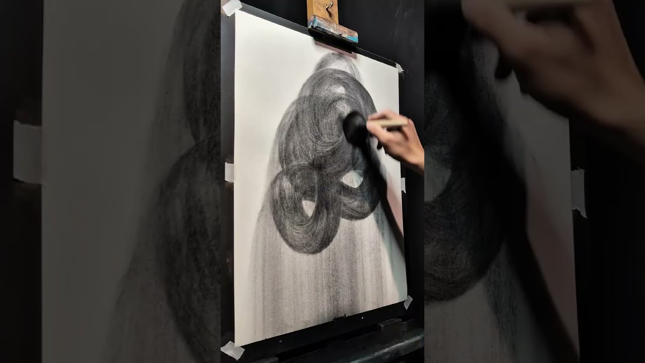 How to Draw a Stylized Portrait with Charcoal | Step by Step Tutorial