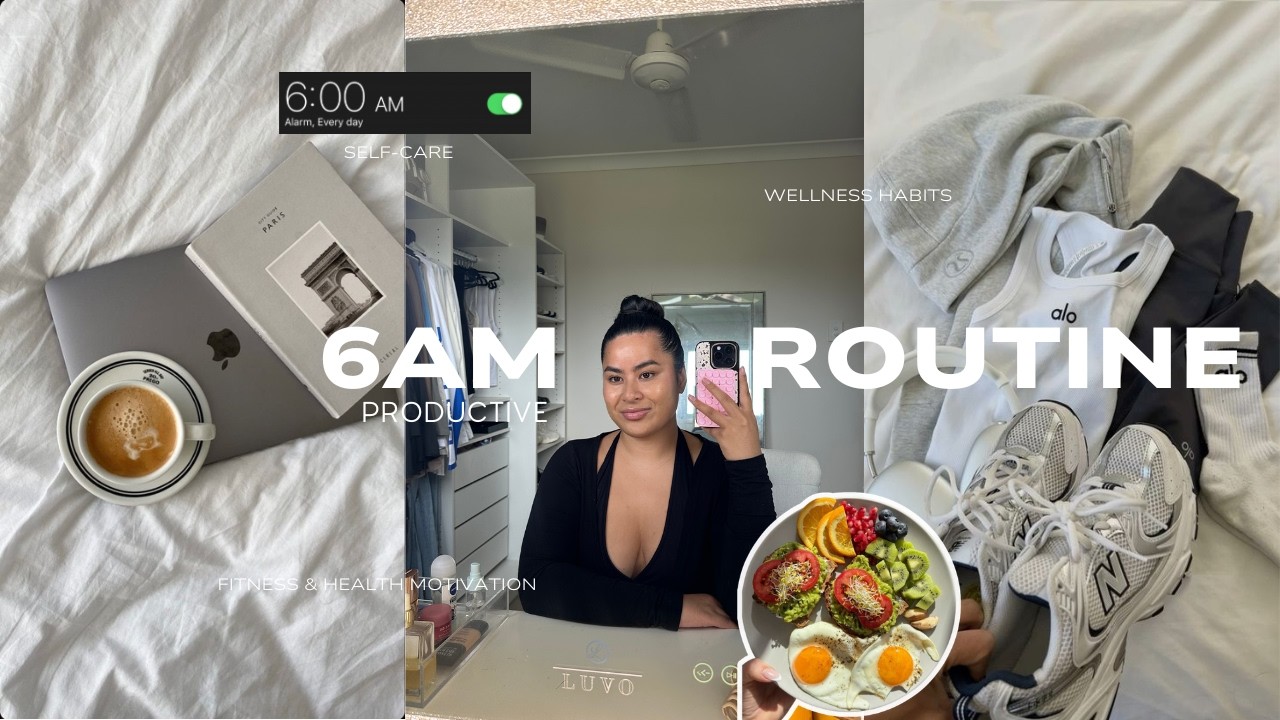 Wellness Day 🍵 | My 6am mindful, productive & healthy habits routine