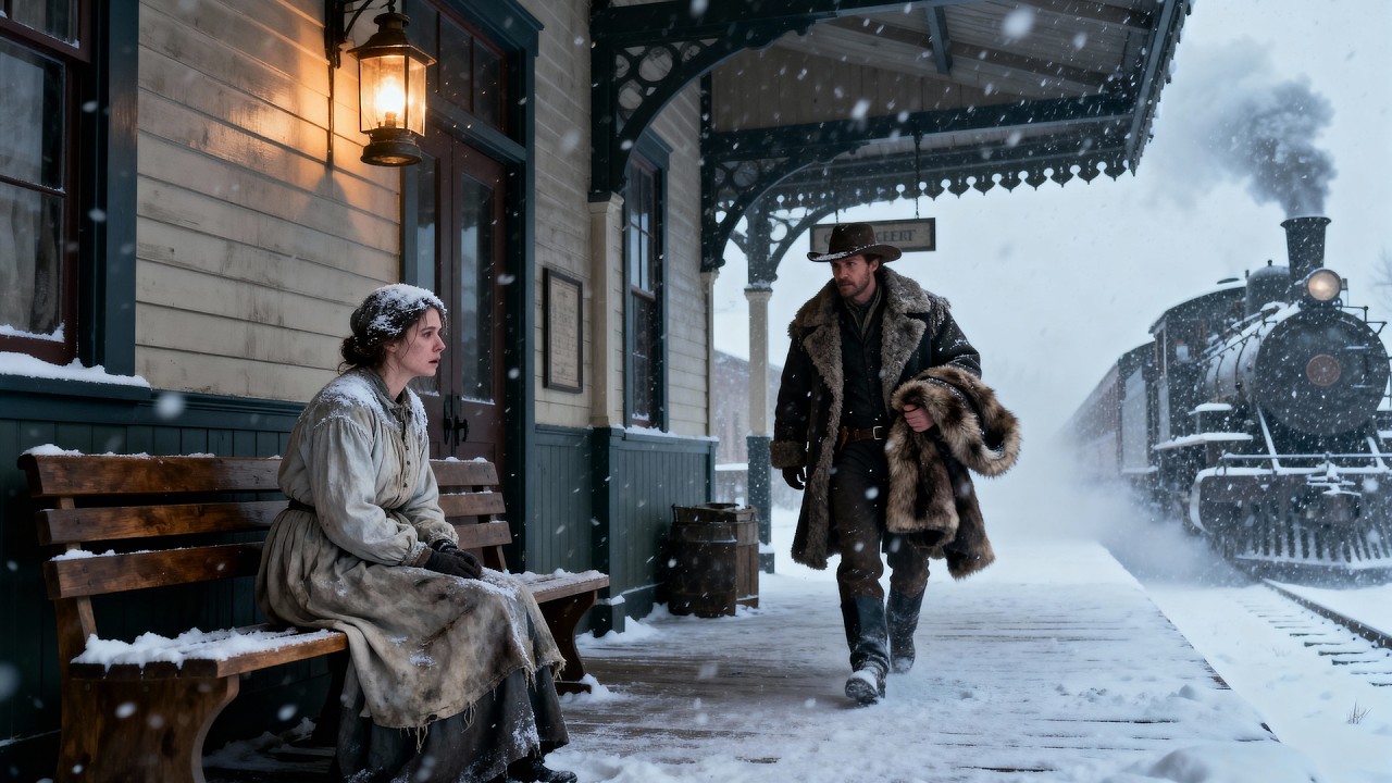 Millionaire Cowboy Finds Freezing Widow At Train Station - Their Love Story Made History
