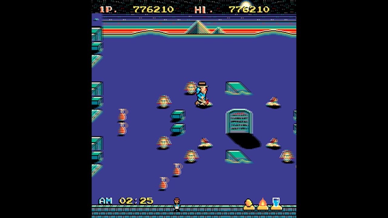 Mysterious Stones - Dr. Kick in Adventure [Arcade Longplay] (1984) Technos Japan {Itisa PCB}