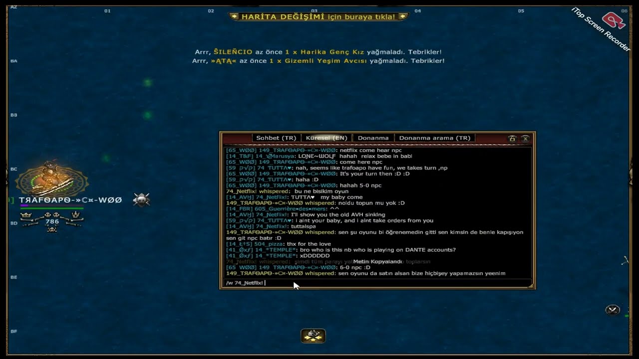 SEAFİGHT ULTRA SERVER TЯАFѲАPѲ vs NETFLİX DÜMENCİSİ (chat konuşmalarına dikkat) :))