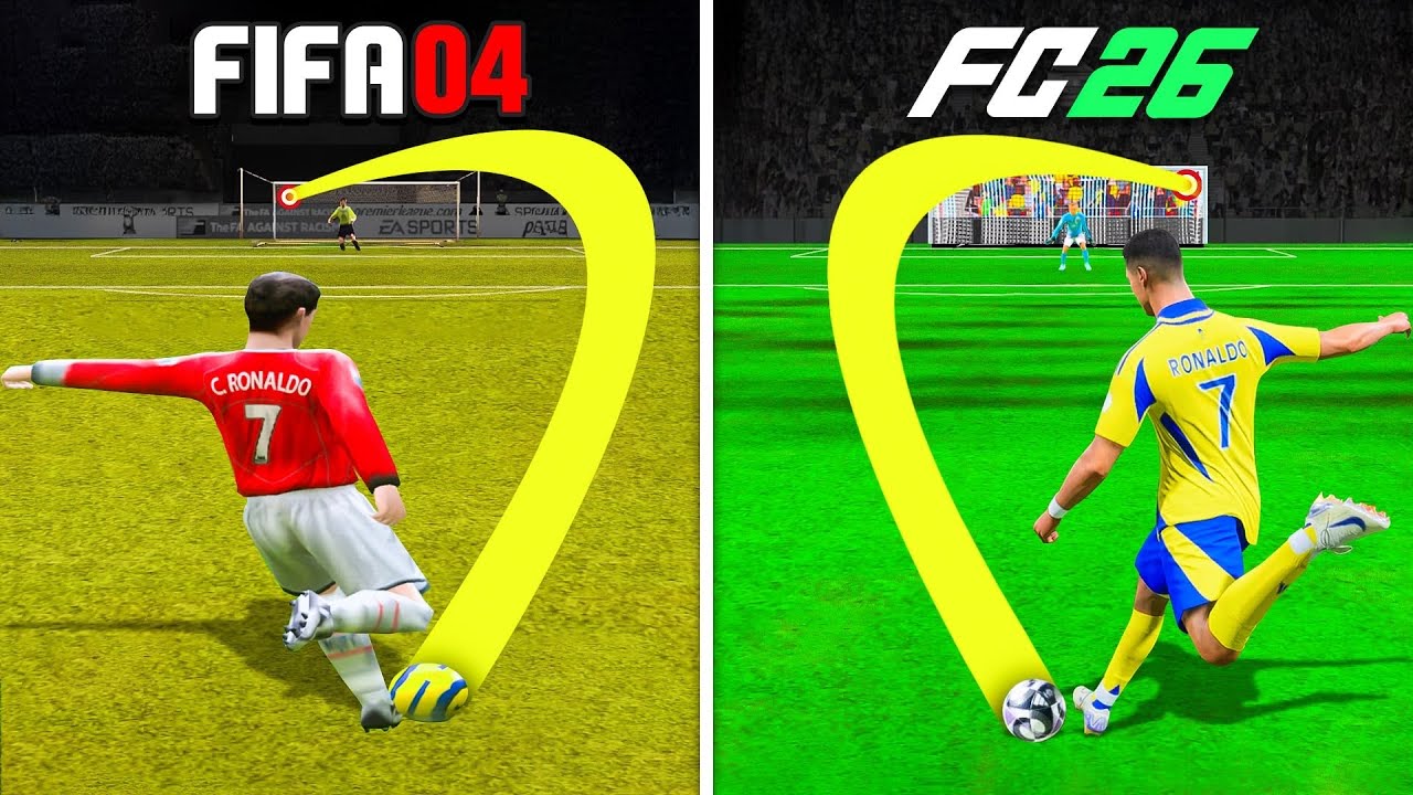 Забить 1 дальний удар с Роналду в каждой игре FIFA