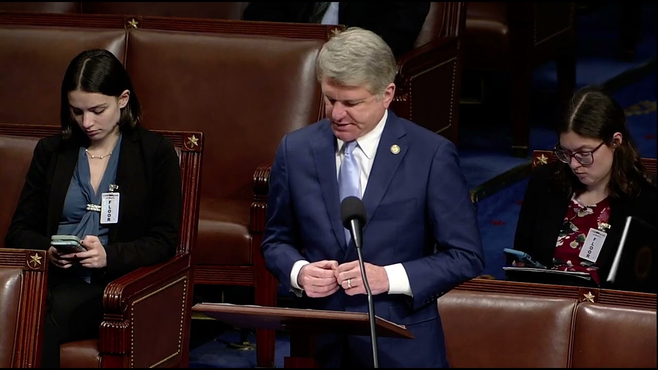 Chairman McCaul Speaks on the House Floor in Support of H.Res. 559