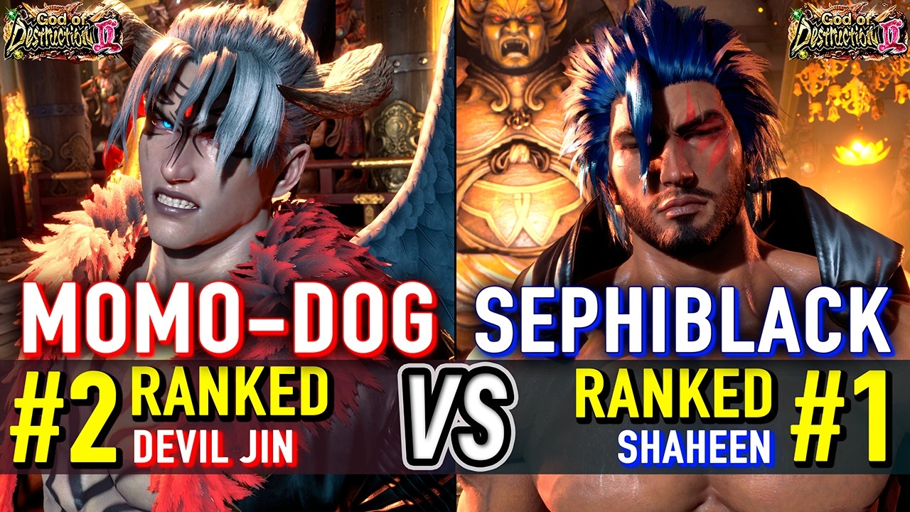 T8 🔥 MOMO-DOG (#2 Ranked Devil Jin) vs SEPHIBLACK (#1 Ranked Shaheen) 🔥 Tekken 8 High Level Gameplay