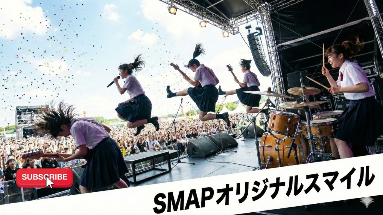 SMAP オリジナルスマイル｜Japanese Girls AI Rock Band｜邦楽カバー