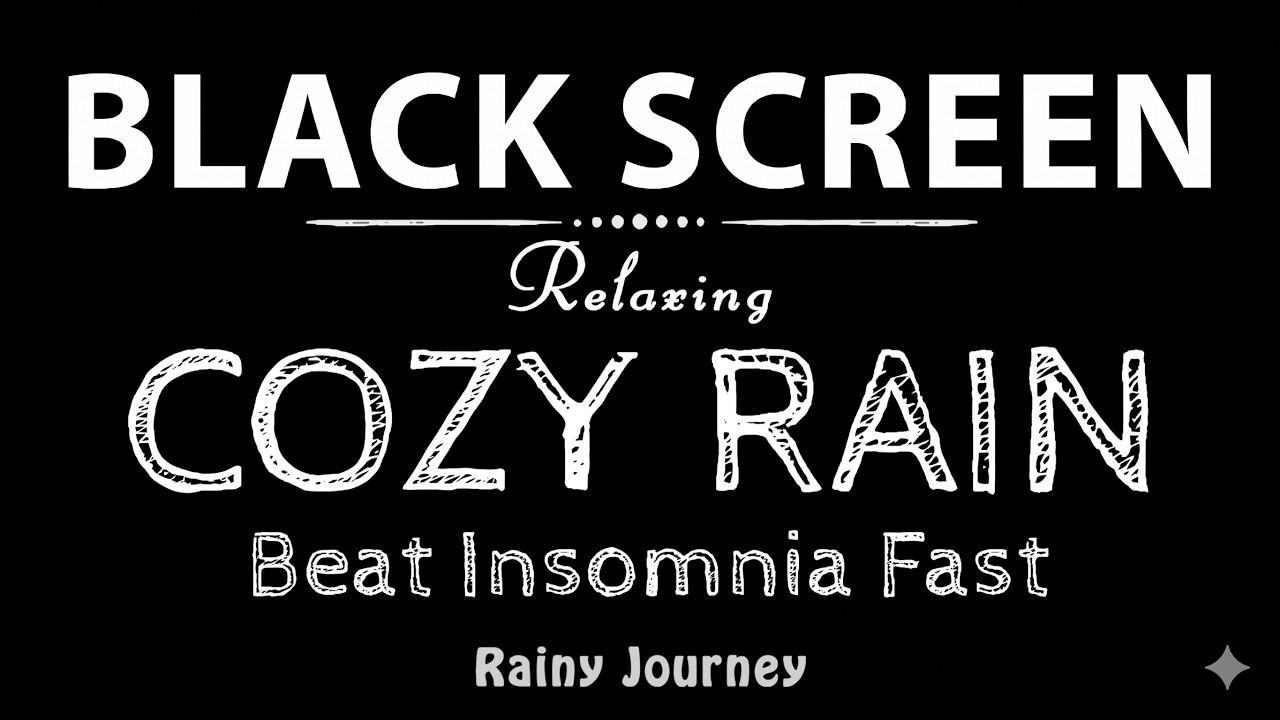 Sleep Like You’re in a Cabin! Cozy RAIN Sounds for Deep Rest & Mental Calm  Black Screen ASMR