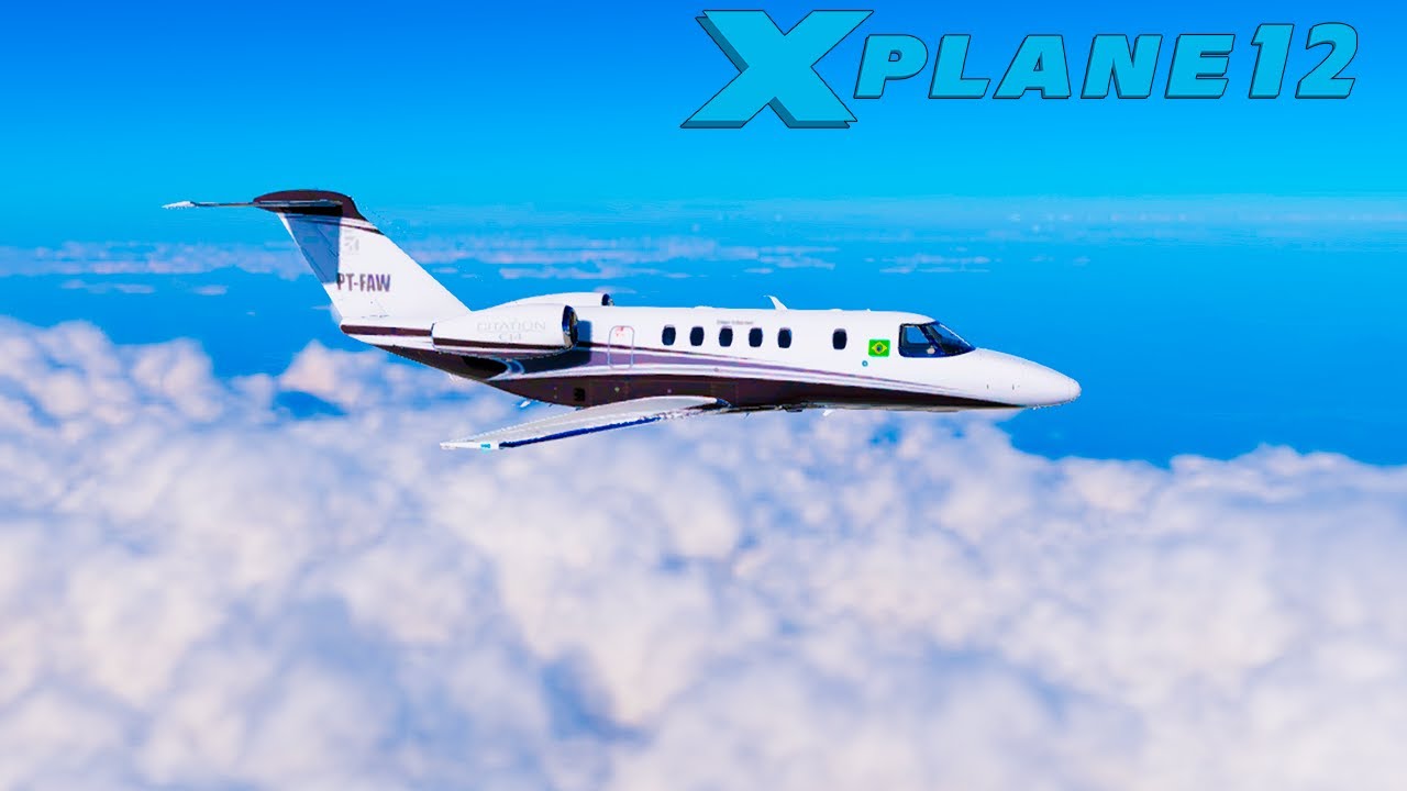 X-Plane 12 #3 Cessna Citation CJ4 PT-FAW SBJD - SBFL