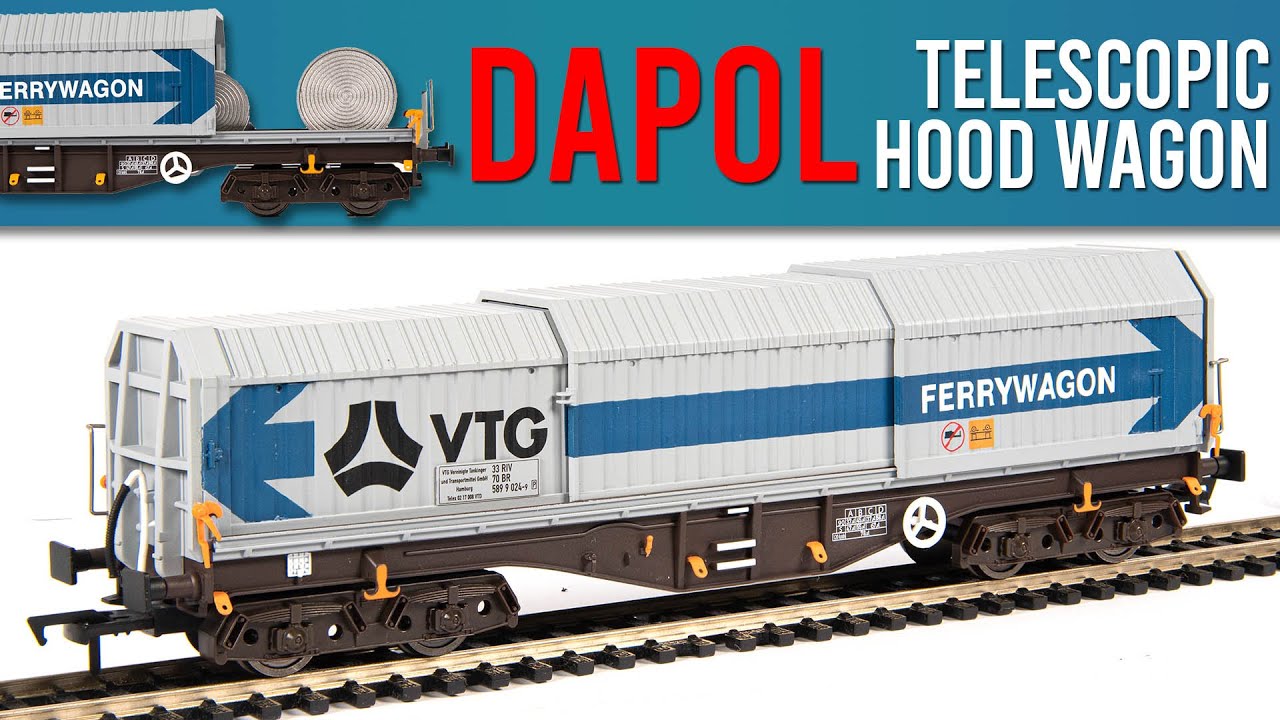 Функциональные телескопические фургоны Dapol с капотом | Распаковка и обзор