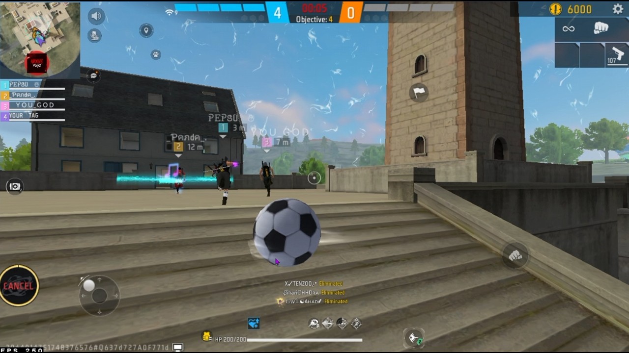 FREE FIRE OB54 🎯 FOOTBALL KILL PANEL | ELIMINATE ENEMIES IN ZONE | FOOTBALL PANEL FREE FIRE